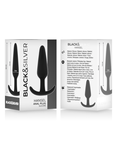 BLACKSILVER - HANSEL PLUG ANAL SILICONA CON ASA...