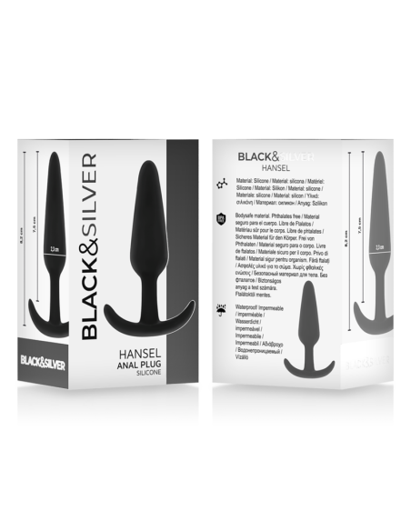 BLACKSILVER - HANSEL PLUG ANAL SILICONA CON ASA PEQUEÑO