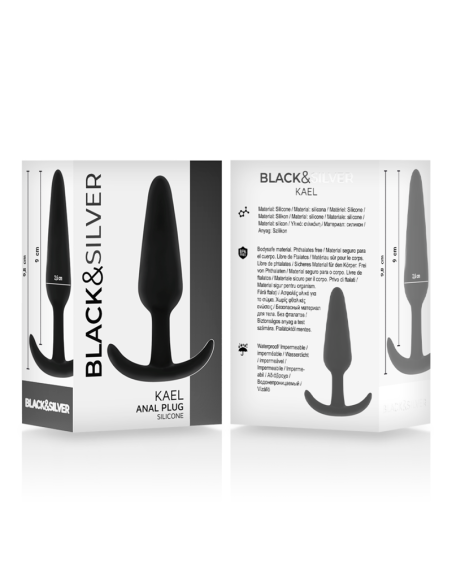 BLACKSILVER - KAEL PLUG ANAL SILICONA CON ASA MEDIANO