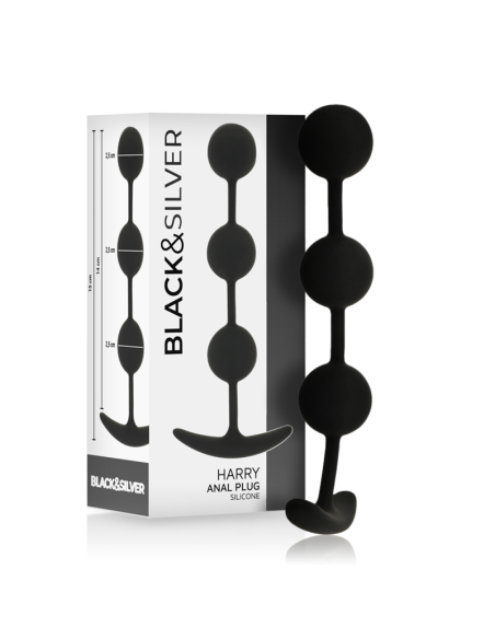 BLACKSILVER - HARRY ROSARIO ANAL 3 ESFERAS SILICONA 14 CM