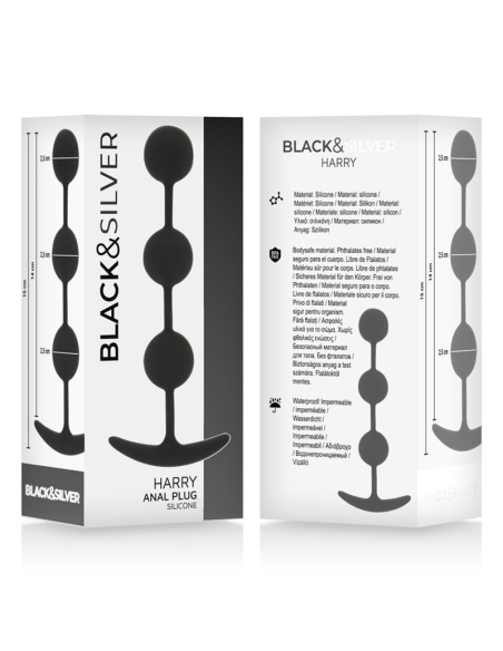 BLACKSILVER - HARRY ROSARIO ANAL 3 ESFERAS SILICONA 14 CM
