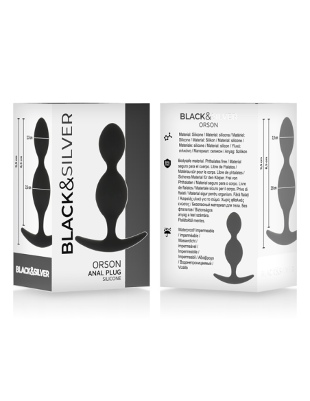 BLACKSILVER - ORSON PLUG SILICONA 2 ONDAS ANALES 9 CM