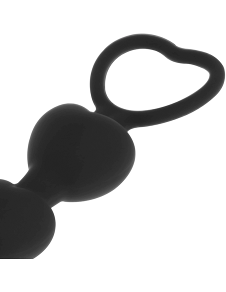 BLACKSILVER - MILA CADENA ANAL DE CORAZONES 18 CM