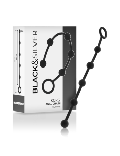 BLACKSILVER - KORG ROSARIO ANAL INICIACION SILICONA 21 CM