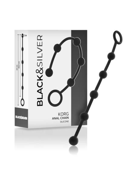 BLACKSILVER - KORG ROSARIO ANAL INICIACION SILICONA 21 CM