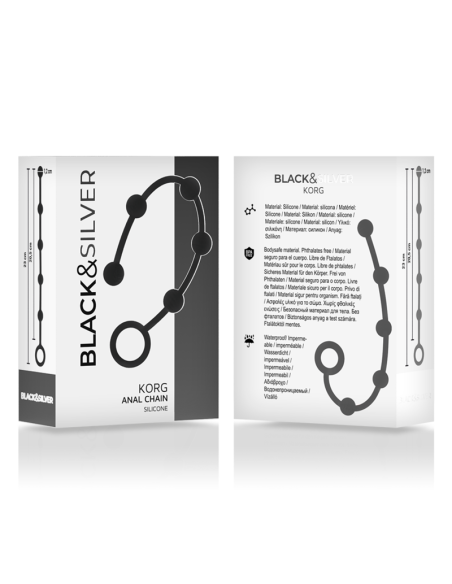 BLACKSILVER - KORG ROSARIO ANAL INICIACION SILICONA 21 CM