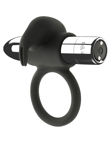 BLACKSILVER - BURTON RECHARGEABLE RING 10 VIBRATION MODES