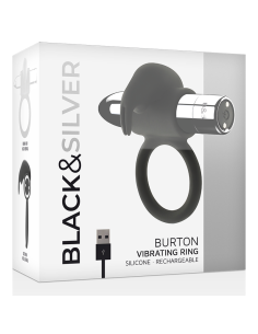 BLACKSILVER - BURTON RECHARGEABLE RING 10 VIBRATION MODES 2