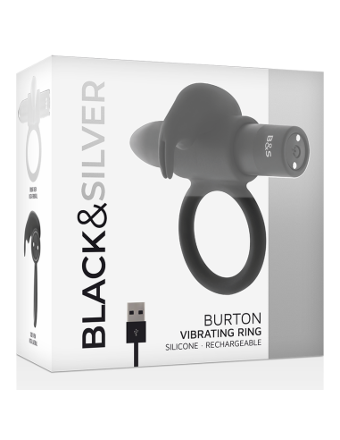 BLACKSILVER - BURTON RING 10 VIBRATION MODES BLACK