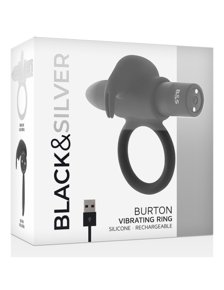 BLACKSILVER - BURTON RING 10 VIBRATION MODES BLACK