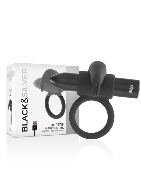 BLACKSILVER - BURTON RING 10 VIBRATION MODES BLACK