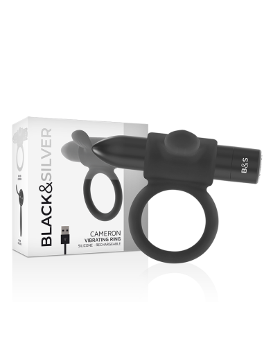 BLACKSILVER - CAMERON BLACK RECHARGEABLE RING