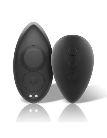 BLACKSILVER - PRESTON RECHARGEABLE SILICONE VIBRATOR PANTIE BLACK