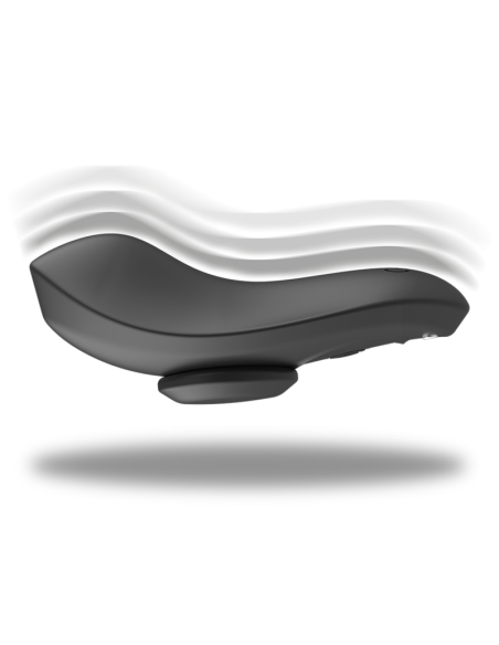 BLACKSILVER - PRESTON RECHARGEABLE SILICONE VIBRATOR PANTIE BLACK