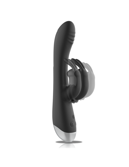 BLACKSILVER - DJ. ADAM ESTIMULADOR RABBIT SILICONA RECARGABLE NEGRO