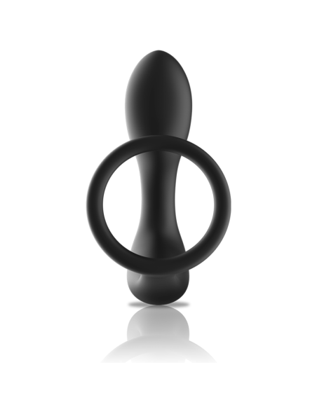 BLACKSILVER - REMOTE CONTROL ANAL MASSAGER RECHARGEABLE SILICONE BLACK