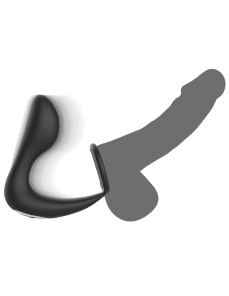 BLACKSILVER - REMOTE CONTROL ANAL MASSAGER RECHARGEABLE SILICONE BLACK