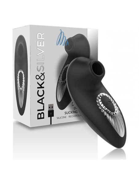 BLACKSILVER - DRAKE DELUXE SUCKING VIBE SILICONA RECARGABLE NEGRO
