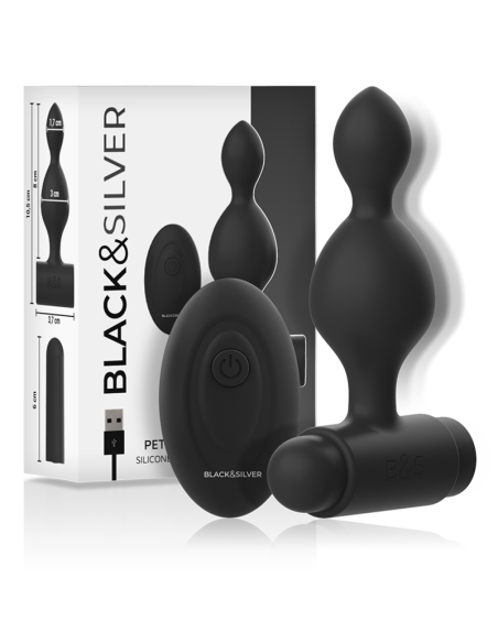 BLACKSILVER - TUCKER PEQUEÑO PLUG ANAL SILICONA CONTROL REMOTO