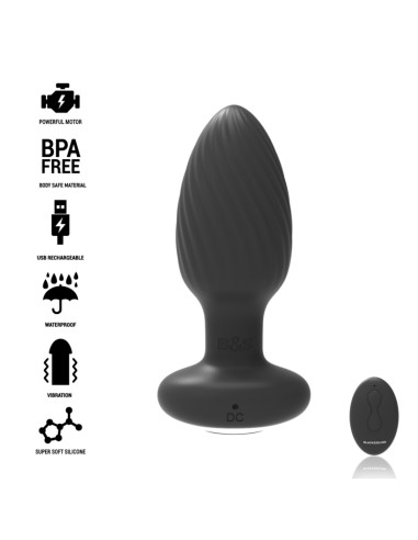 BLACKSILVER - WELLS PLUG ROTADOR ANAL SILICONA...