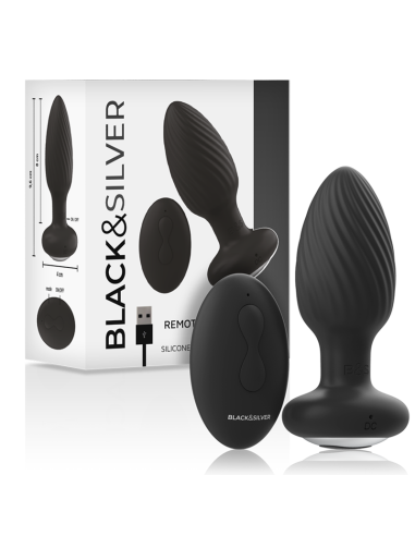 BLACKSILVER - WELLS PLUG ROTADOR ANAL SILICONA...