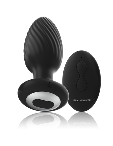 BLACKSILVER - WELLS PLUG ROTADOR ANAL SILICONA CONTROL REMOTO