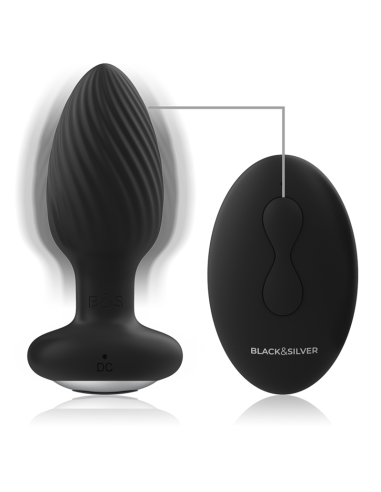 BLACKSILVER - WELLS PLUG ROTADOR ANAL SILICONA...