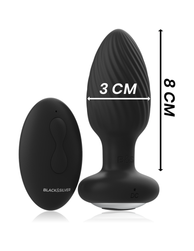 BLACKSILVER - WELLS PLUG ROTADOR ANAL SILICONA...
