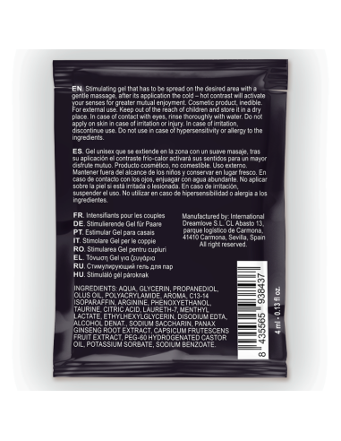 SPARTAN - GEL POTENCIADOR ERECCIÓN EFECTO...