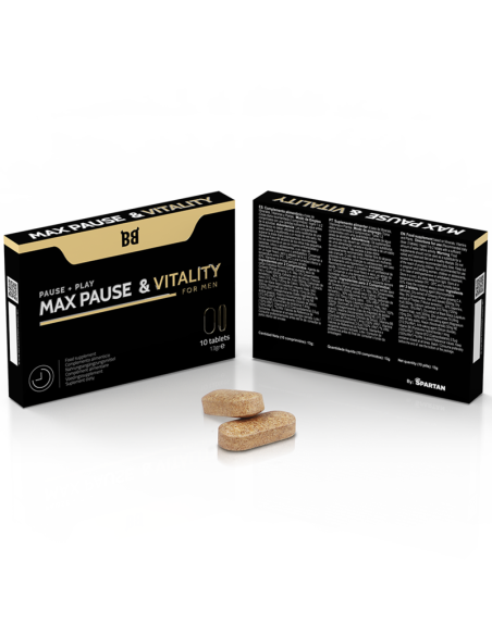 BLACKBULL BY SPARTAN - MAX PAUSE  VITALITY RETARDANTE PARA HOMBRE 10 CÁPSULAS