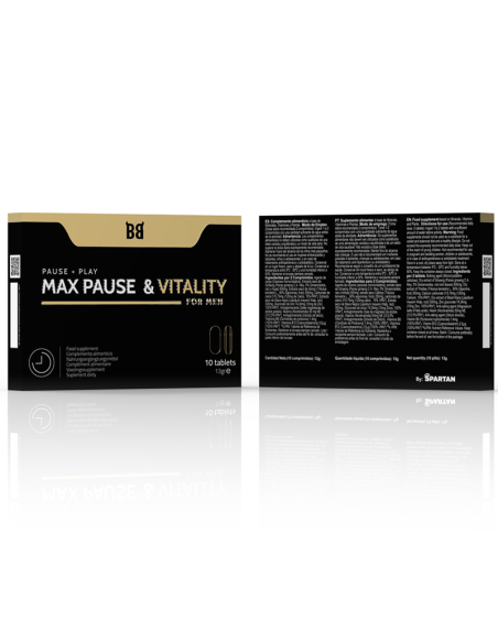BLACKBULL BY SPARTAN - MAX PAUSE  VITALITY RETARDANTE PARA HOMBRE 10 CÁPSULAS