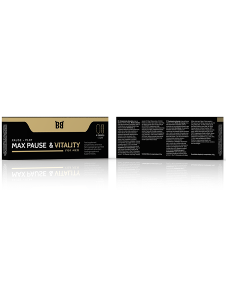 BLACKBULL BY SPARTAN - MAX PAUSE  VITALITY RETARDANTE PARA HOMBRE 4 CÁPSULAS