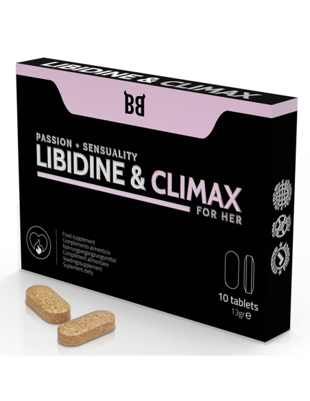 BLACKBULL BY SPARTAN - LIBIDINE  CLIMAX AUMENTO LÍBIDO PARA MUJER 10 CÁPSULAS