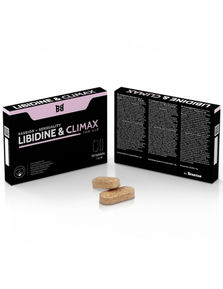 BLACKBULL BY SPARTAN - LIBIDINE  CLIMAX AUMENTO LÍBIDO PARA MUJER 10 CÁPSULAS