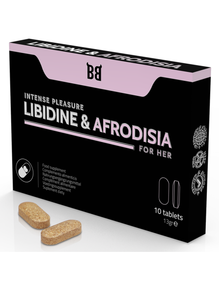 BLACKBULL BY SPARTAN - LIBIDINE  AFRODISIA PLACER INTENSO PARA MUJER 10 CÁPSULAS