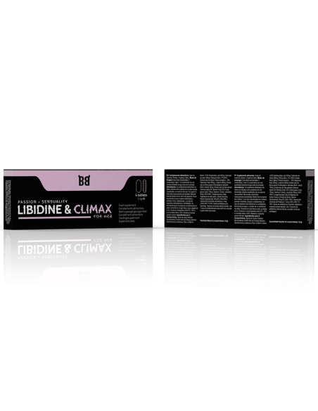 BLACKBULL BY SPARTAN - LIBIDINE  CLIMAX AUMENTO LÍBIDO PARA MUJER 4 CÁPSULAS