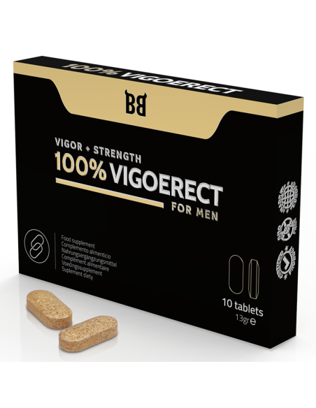 BLACKBULL BY SPARTAN - 100% VIGOERECT POTENCIADOR PARA HOMBRE 10 CÁPSULAS