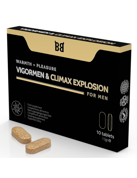BLACKBULL BY SPARTAN - VIGORMEN  CLIMAX EXPLOSION MAYOR PLACER PARA HOMBRE 10 CÁPSULAS
