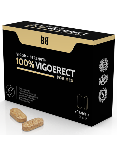 BLACKBULL BY SPARTAN - 100% VIGOERECT POTENCIADOR PARA HOMBRE 20 CÁPSULAS