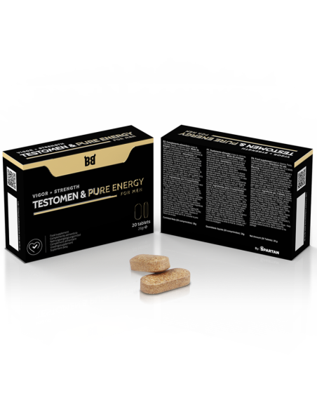 BLACKBULL BY SPARTAN - TESTOMEN  PURE ENERGY POTENCIADOR PARA HOMBRE 20 CÁPSULAS
