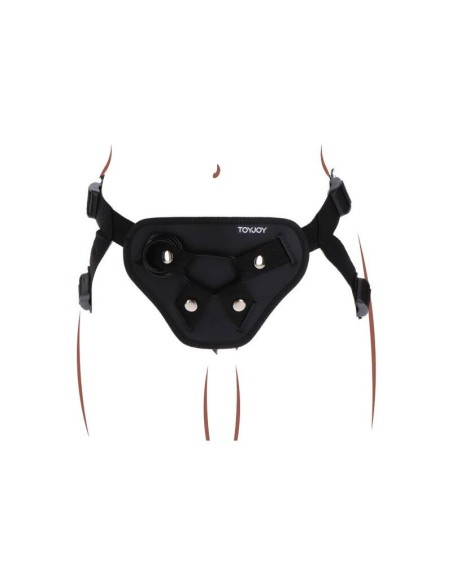 GET REAL - STRAP-ON DELUXE HARNESS BLACK