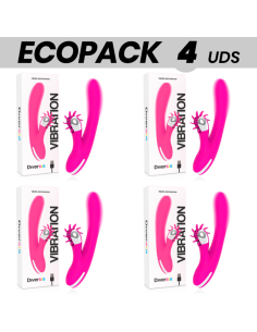 DIVERSIA - ECOPACK 4 UDS BUNNY VIBRATING 24 CM