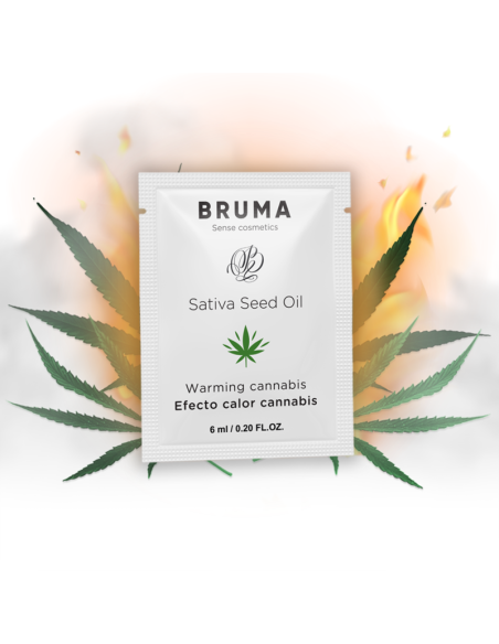 BRUMA - GEL DESLIZANTE CON ACEITE DE SEMILLA EFECTO CALOR SABOR CANNABIS 6 ML