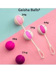 GVIBE - SET 5 GEISHA BALLS3 ROSA 2