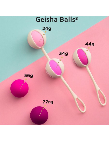GVIBE - SET 5 GEISHA BALLS3 ROSA