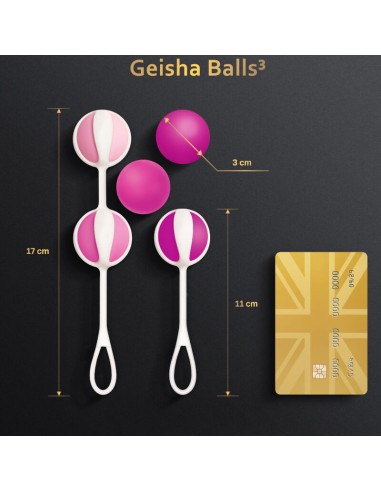 GVIBE - SET 5 GEISHA BALLS3 ROSA