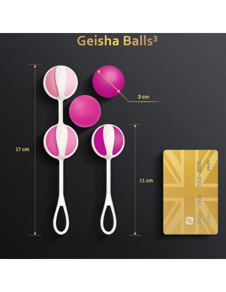GVIBE - SET 5 GEISHA BALLS3 ROSA