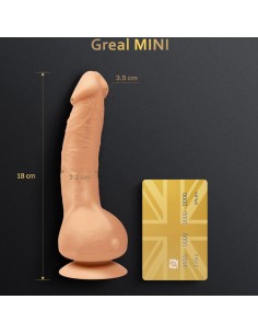 G-VIBE - GREAL MINI DILDO VIBRADOR SILICIONA NATURAL 2