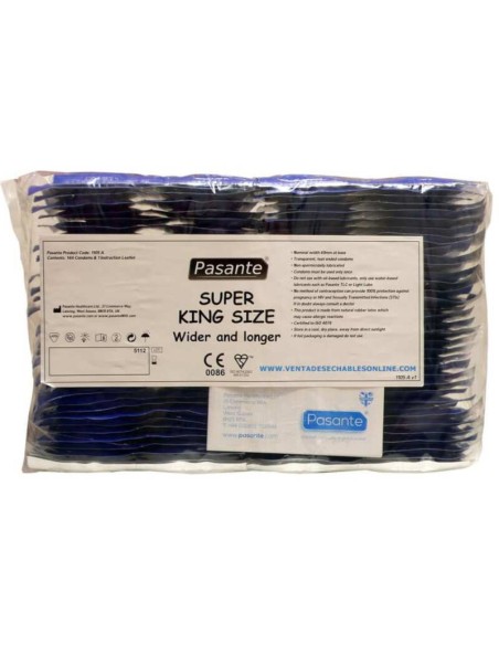 PASANTE - PRESERVATIVO TAMAÑO SUPER KING BOLSA 144 UNIDADES