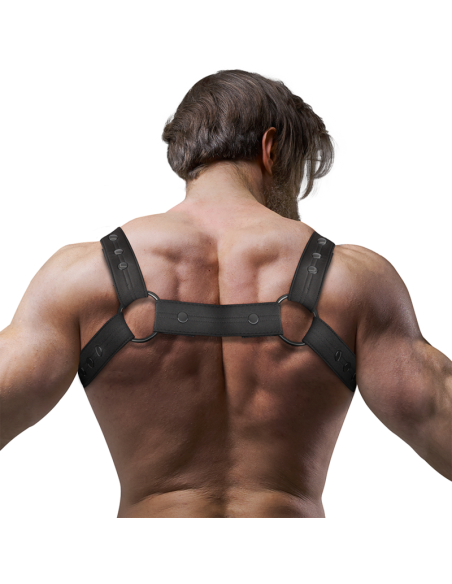 FETISH SUBMISSIVE ATTITUDE - ARNÉS DEPORTIVO AJUSTABLE NEOPRENO PECHO HOMBRE